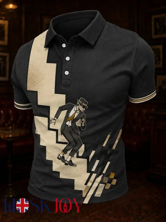 Men’s Ska Revival Style Printed Shirt - As picture / S