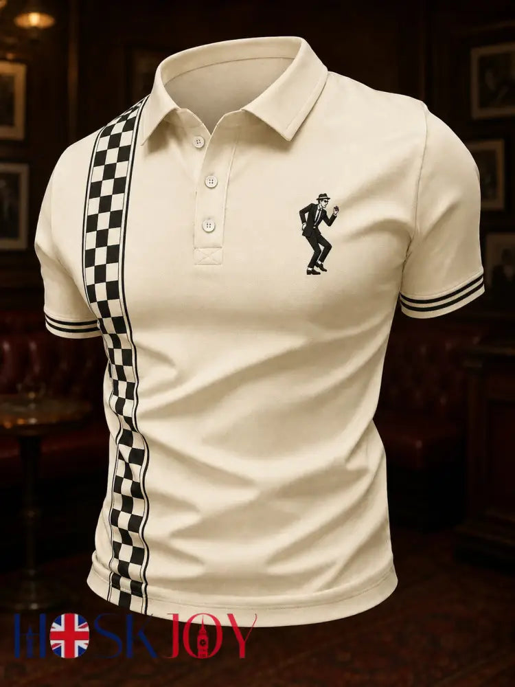 Men’s Ska Revival Style Printed Shirt - As picture / S