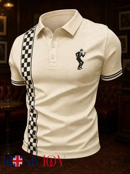 Men’s Ska Revival Style Printed Shirt - As picture / S