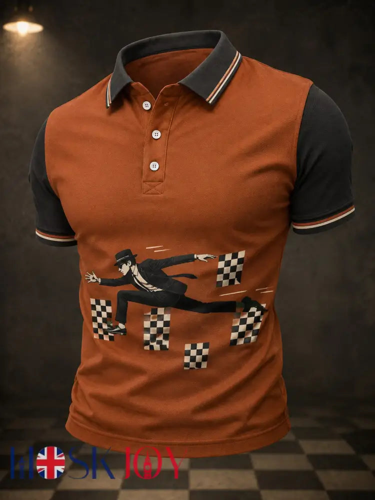 Men’s Ska Revival Style Printed Shirt - As picture / S
