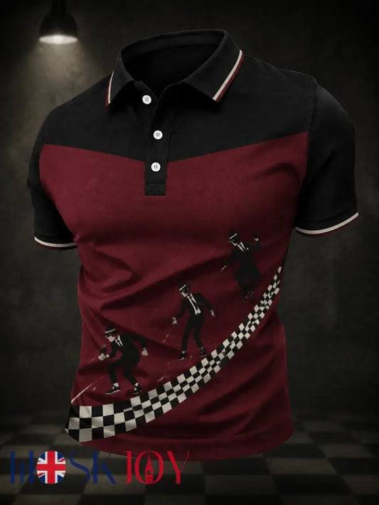 Men’s Ska Revival Style Printed Shirt - As picture / S