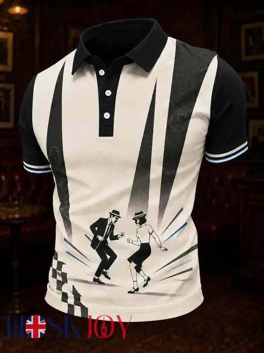 Men’s Ska Revival Style Printed Shirt - As picture / S