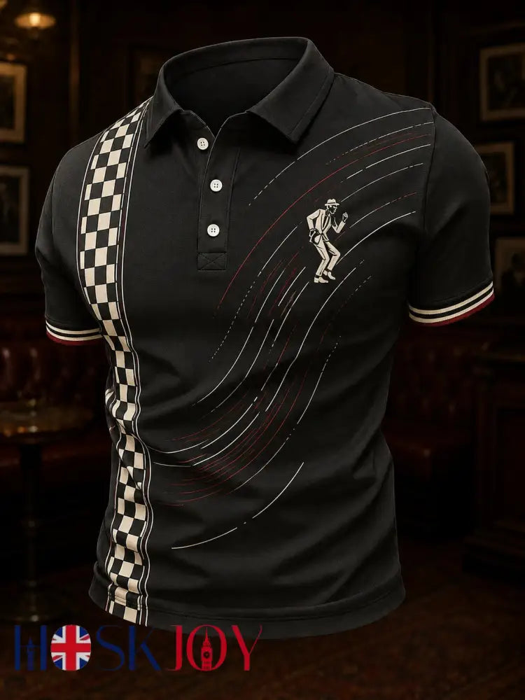 Men’s Ska Revival Style Printed Shirt - As picture / S