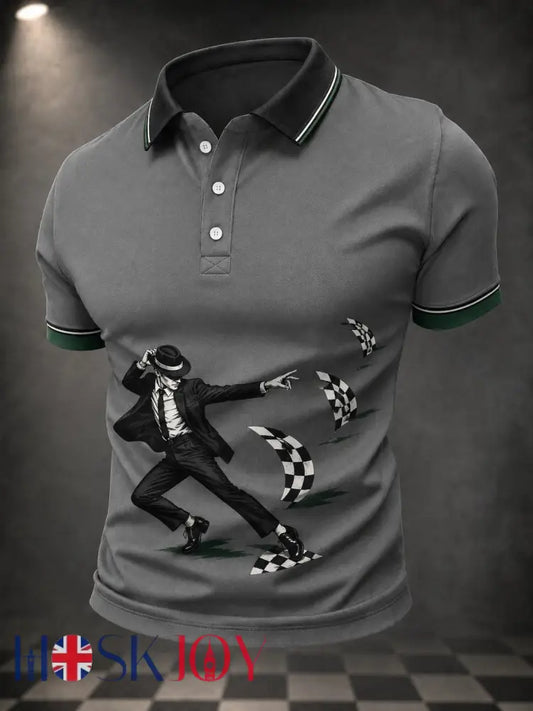 Men’s Ska Revival Style Printed Shirt - As picture / S
