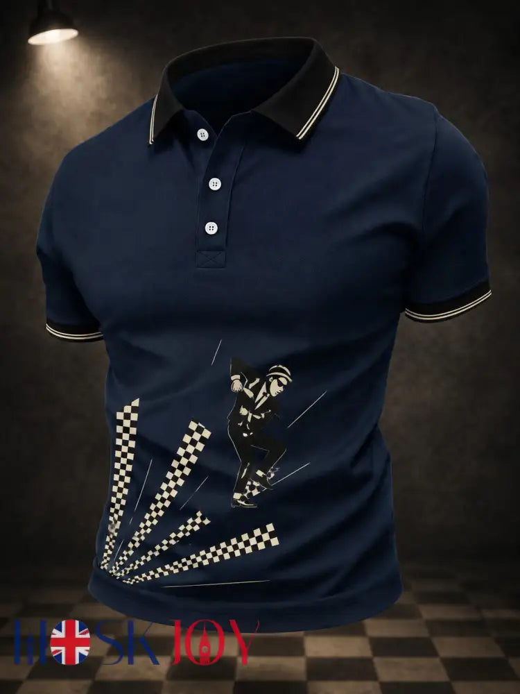 Men’s Ska Revival Style Printed Shirt - As picture / S