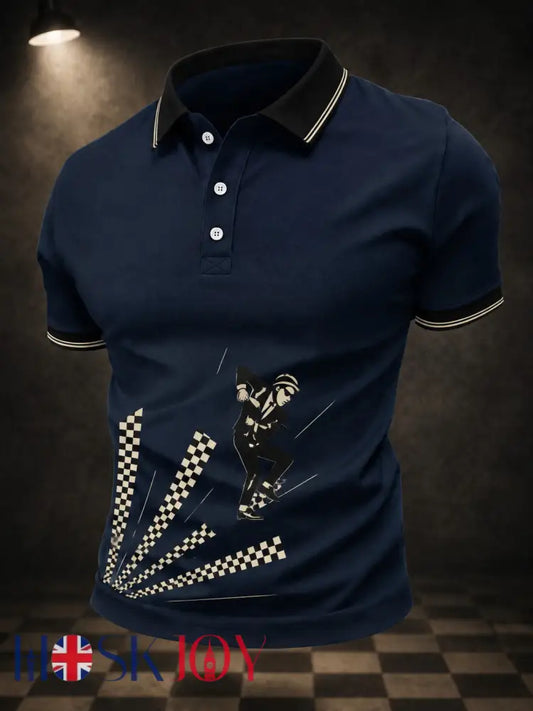 Men’s Ska Revival Style Printed Shirt - As picture / S