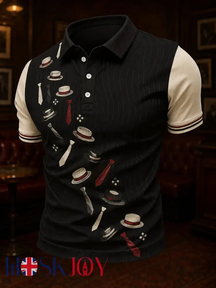 Men’s Ska Revival Style Printed Shirt - As picture / S