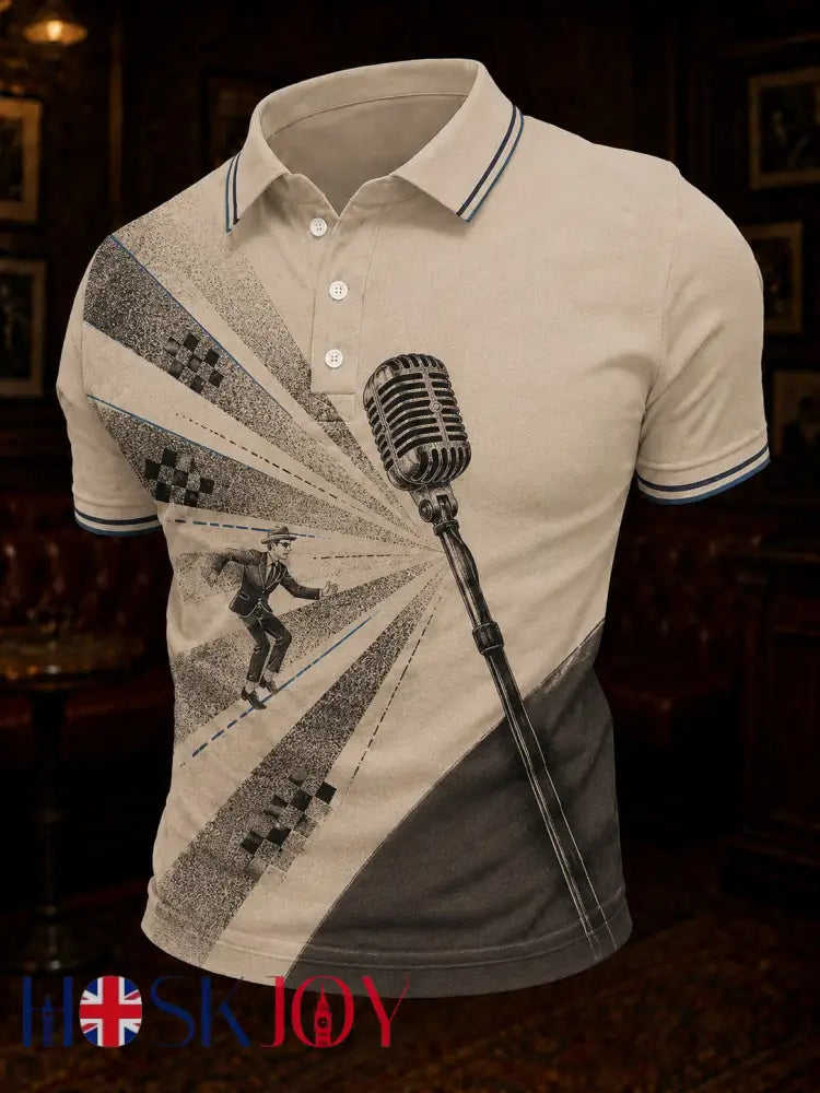 Men’s Ska Revival Style Printed Shirt - As picture / S