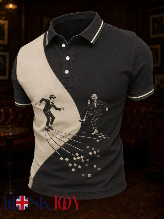 Men’s Ska Revival Style Printed Shirt - As picture / S