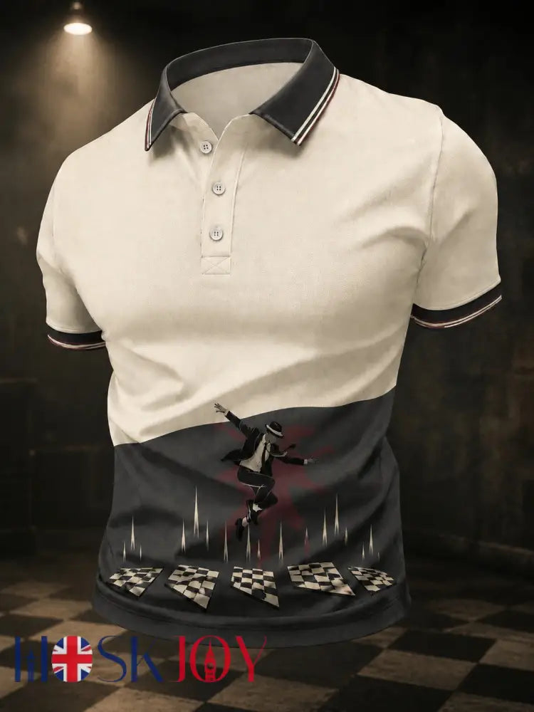 Men’s Ska Revival Style Printed Shirt - As picture / S