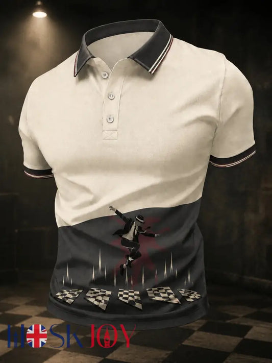 Men’s Ska Revival Style Printed Shirt - As picture / S