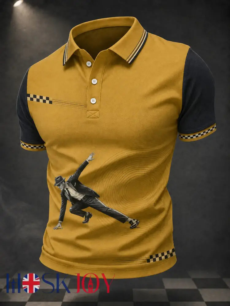 Men’s Ska Revival Style Printed Shirt - As picture / S