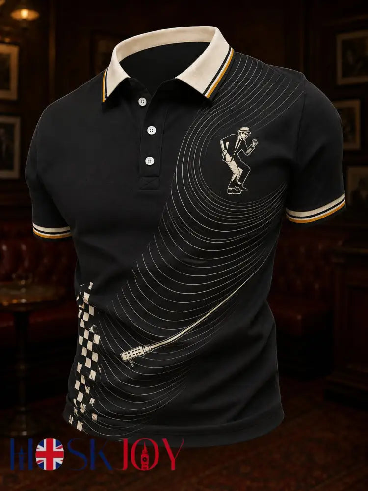 Men’s Ska Revival Style Printed Shirt - As picture / S