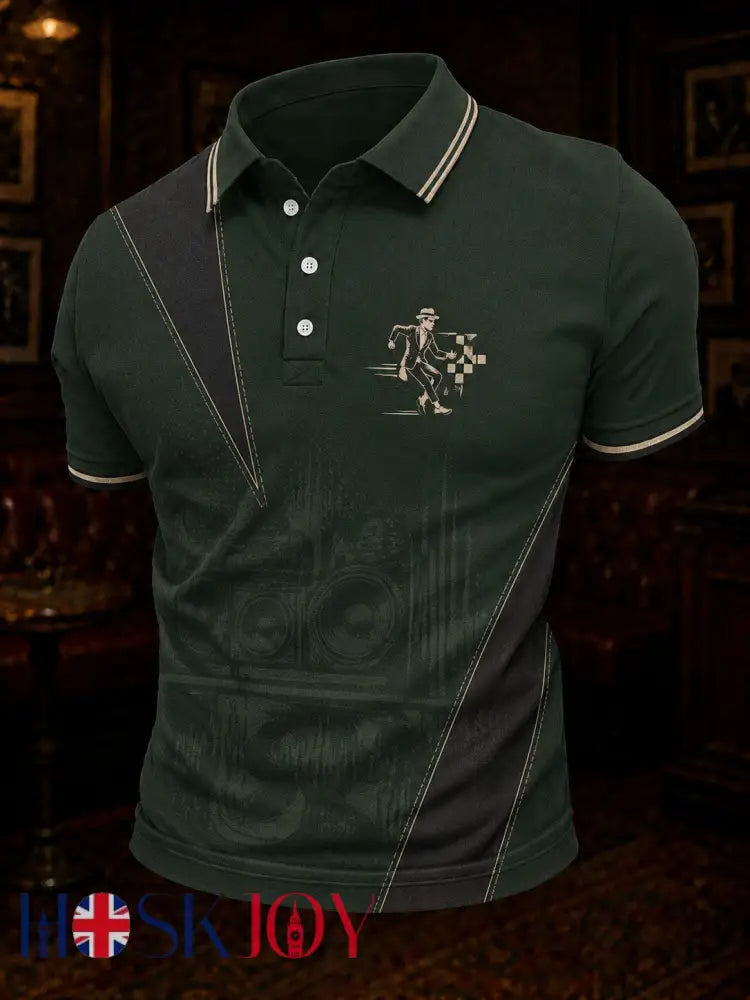 Men’s Ska Revival Style Printed Shirt - As picture / S