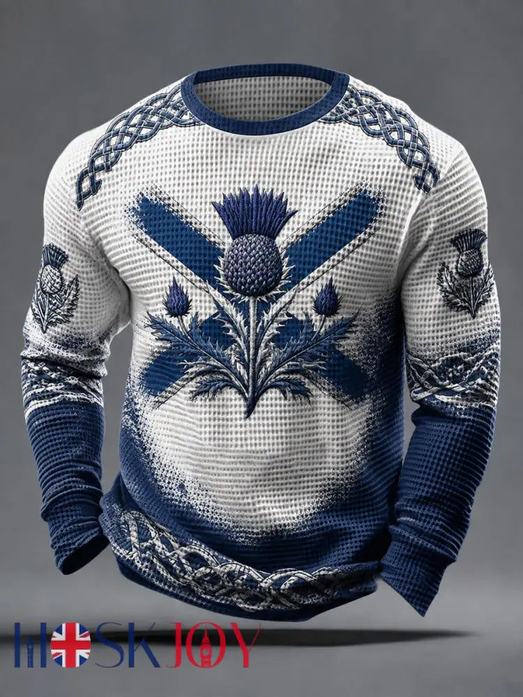 Men’s St Andrew’s Day Waffle Top - As picture / S