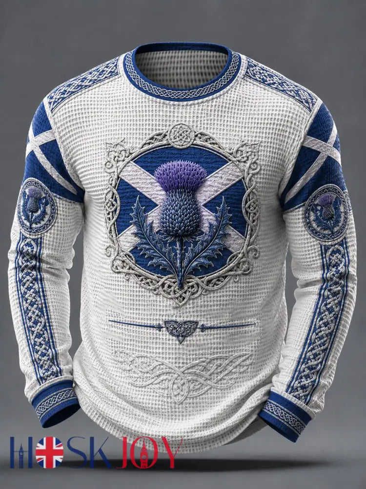 Men’s St Andrew’s Day Waffle Top - As picture / S