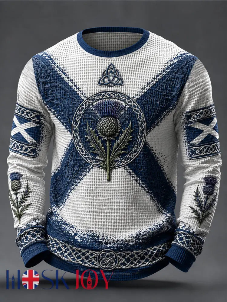 Men’s St Andrew’s Day Waffle Top - As picture / S