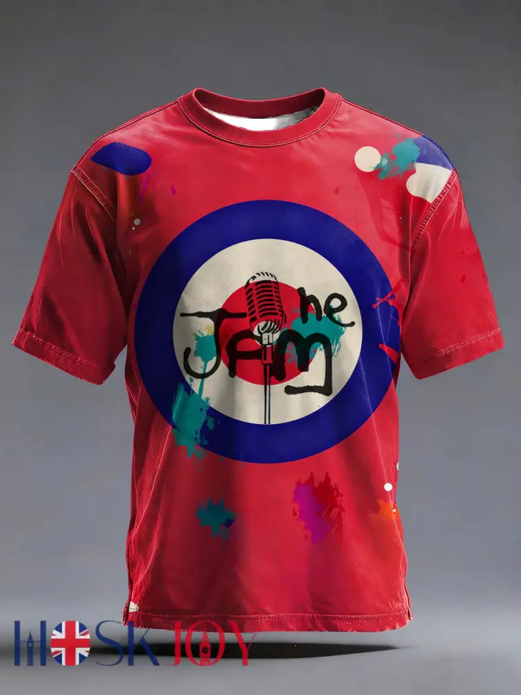 Men’s The Jam Print short sleeves t-shirt - Red / S