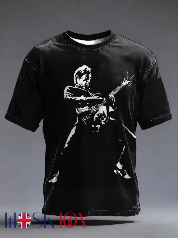 Men’s The Modfather Paul Weller short sleeves t-shirt - Black / S