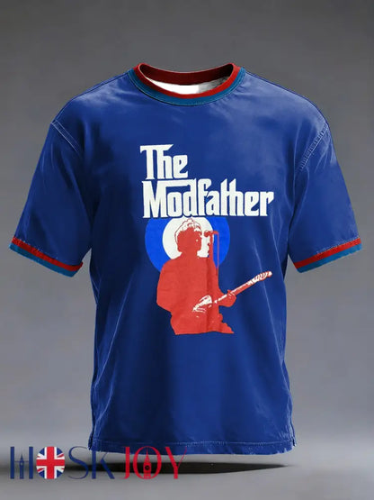 Men’s The Modfather Paul Weller short sleeves t-shirt - Blue / S
