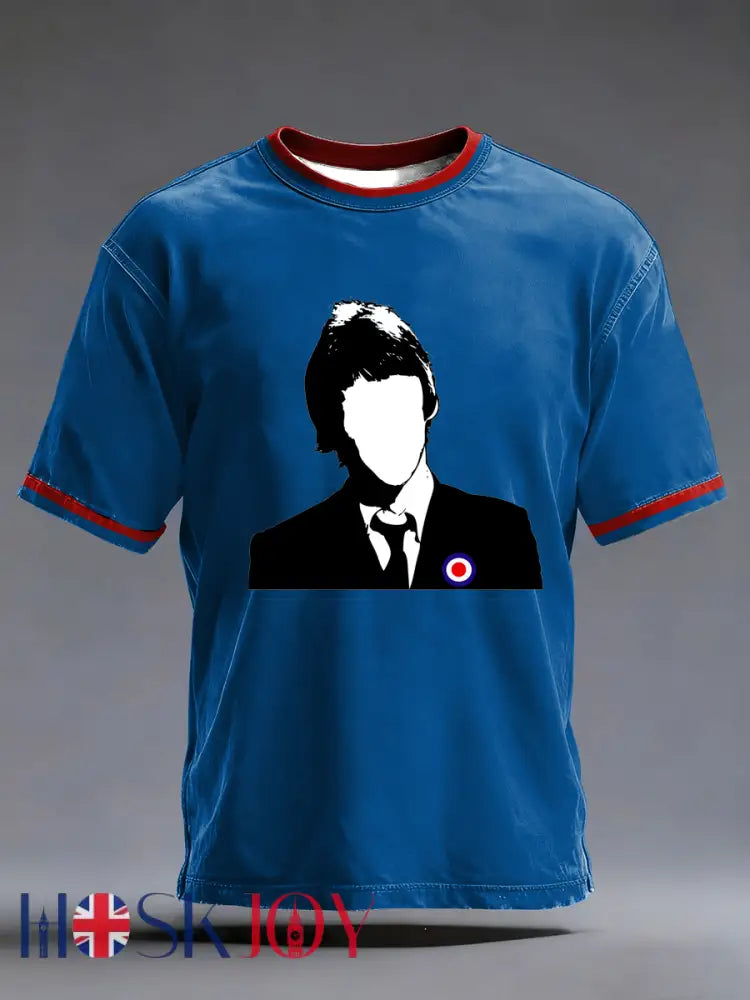 Men’s The Modfather Paul Weller short sleeves t-shirt - Blue / S