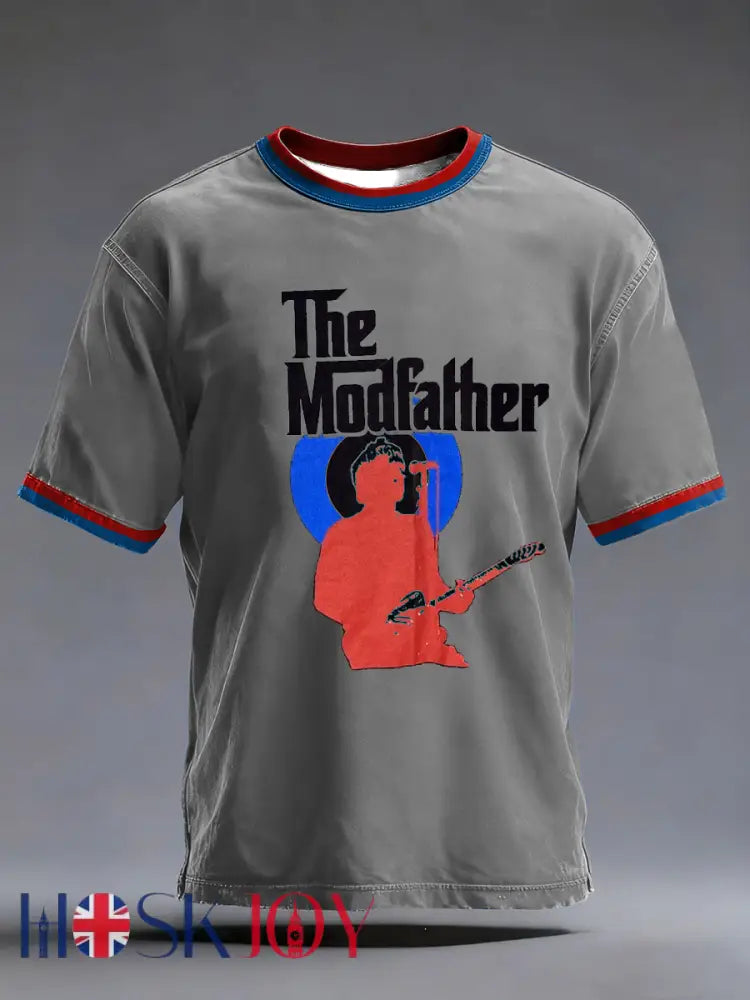 Men’s The Modfather Paul Weller short sleeves t-shirt - Gray / S