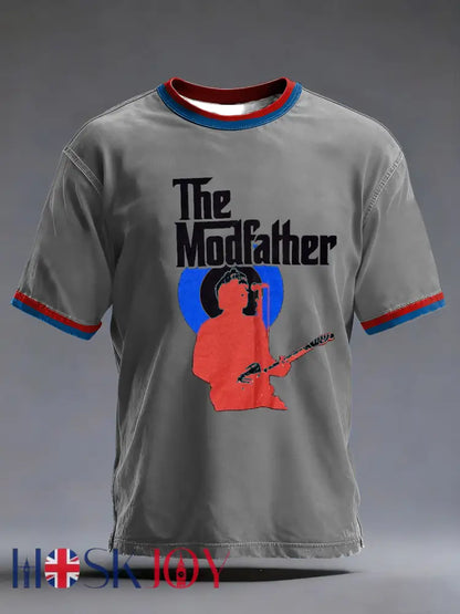 Men’s The Modfather Paul Weller short sleeves t-shirt - Gray / S