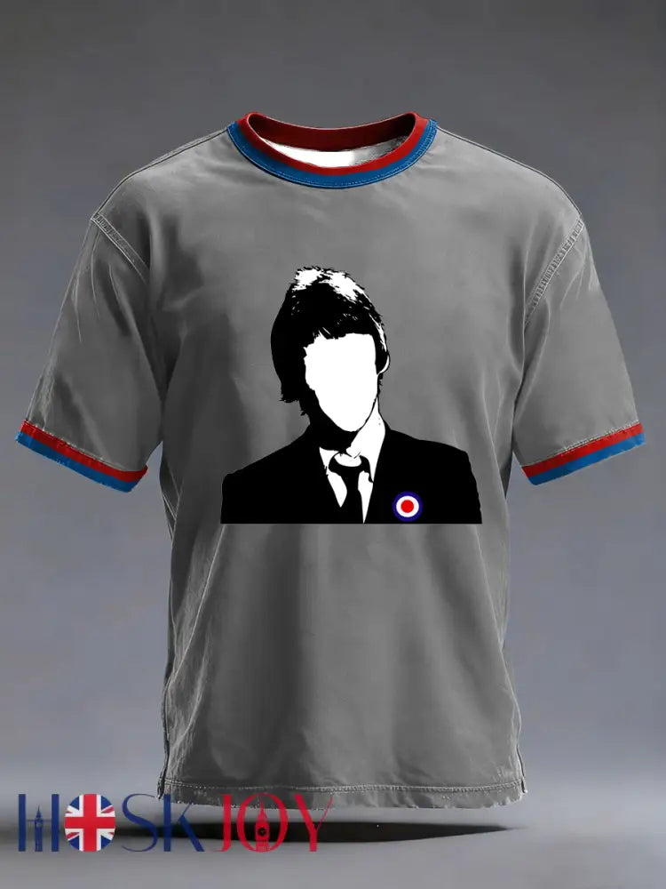 Men’s The Modfather Paul Weller short sleeves t-shirt - Gray / S