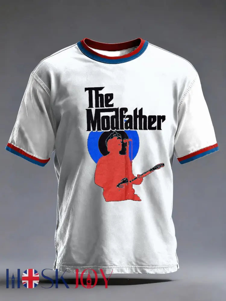 Men’s The Modfather Paul Weller short sleeves t-shirt - White / S
