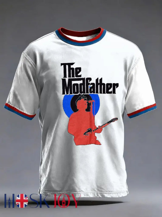 Men’s The Modfather Paul Weller short sleeves t-shirt - White / S