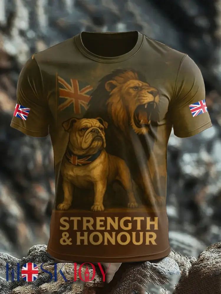 Men’s UK Flag Proud Printed T-shirt - As picture / S