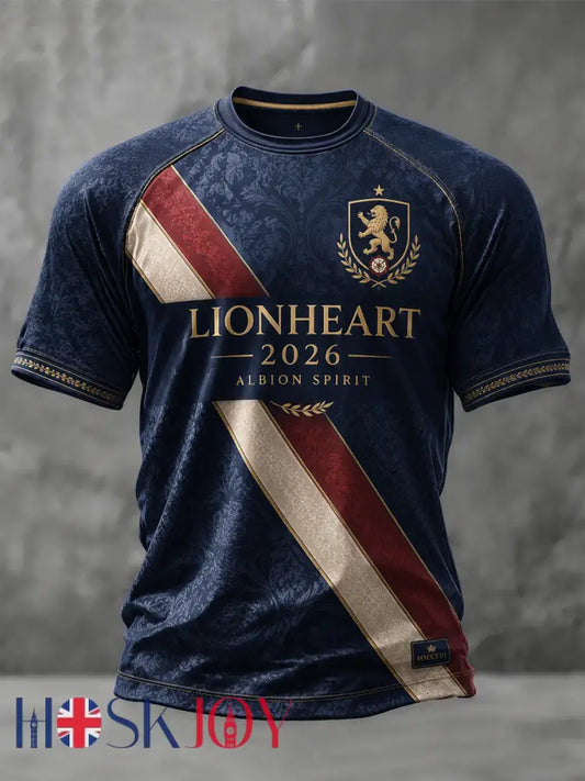 Men’s UK Football Lover England Printed short sleeve t-shirt - Navy Blue / S
