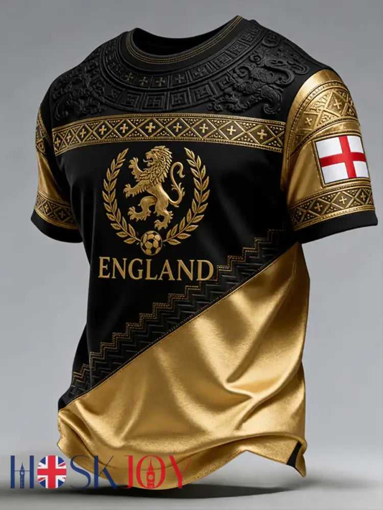 Men’s UK Football Lover England Printed short sleeves t-shirt - As picture / S