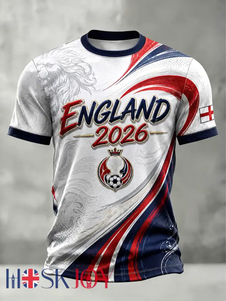 Men’s UK Football Lover England Printed short sleeves t-shirt - As picture / S
