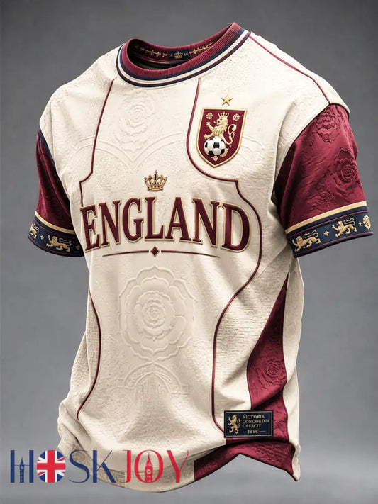 Men’s UK Football Lover England Printed short sleeves t-shirt - As picture / S