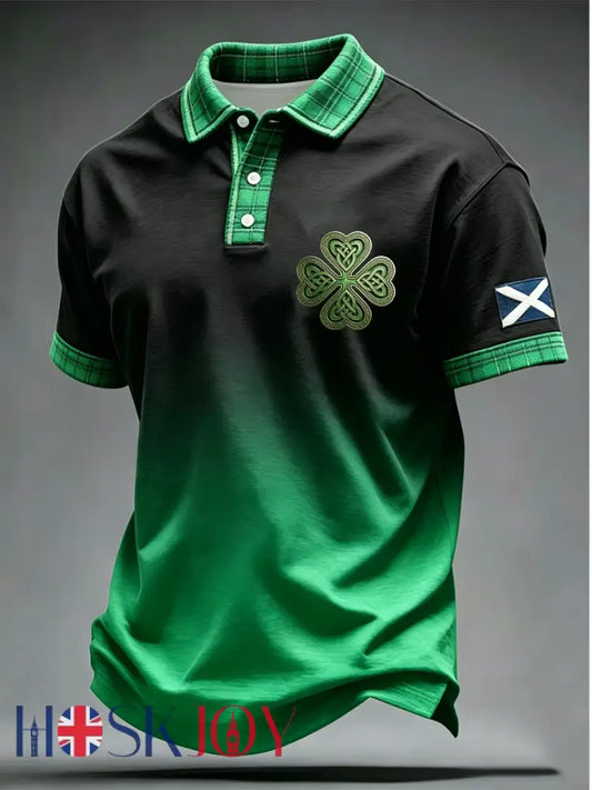 Men’s UK Football Lover Scotland Printed polo shirt - As picture / S