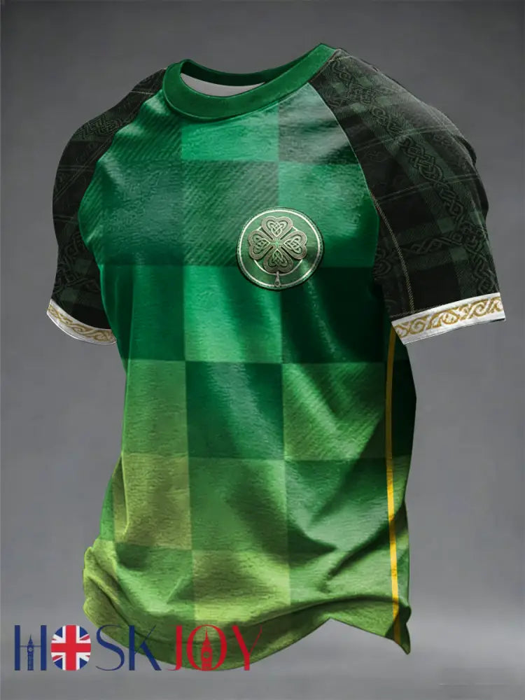 Men’s UK Football Lover Scotland Printed short sleeve t-shirt - Green / S