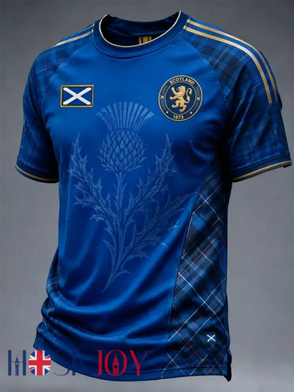 Men’s UK Football Lover Scotland Printed short sleeve t-shirt - Royal Blue / S