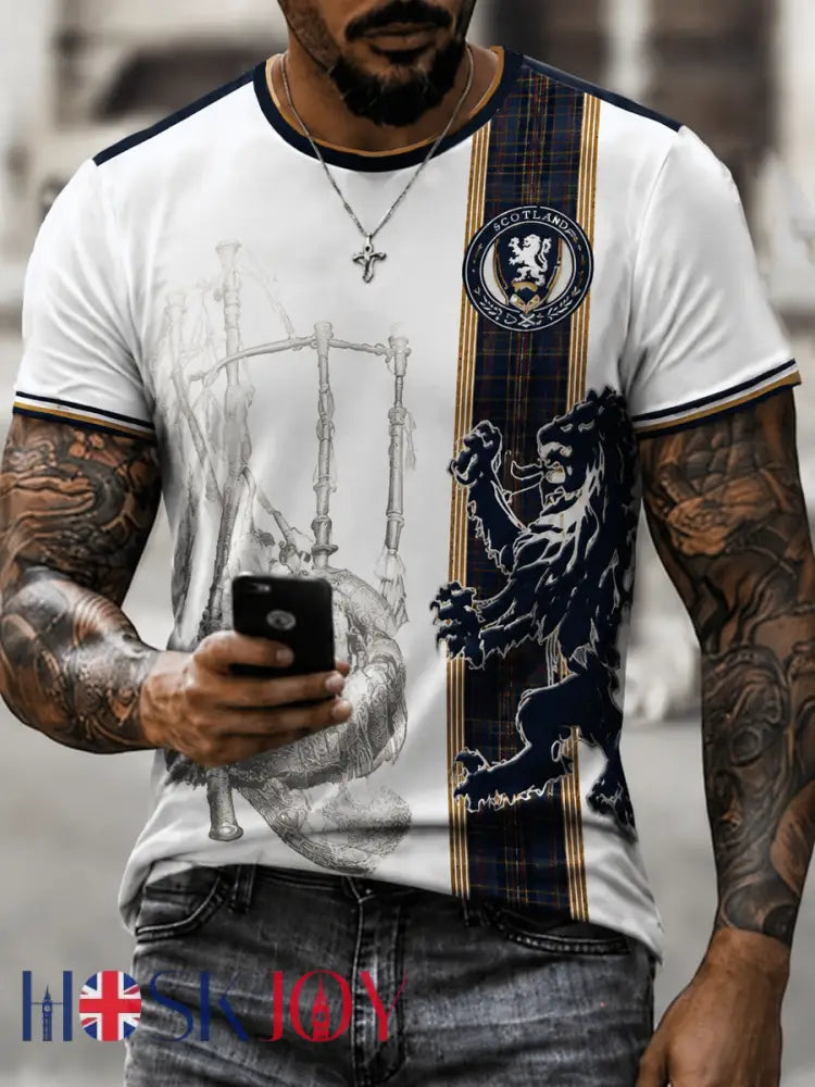 Men’s UK Football Lover Scotland Printed short sleeves t-shirt - As picture / S