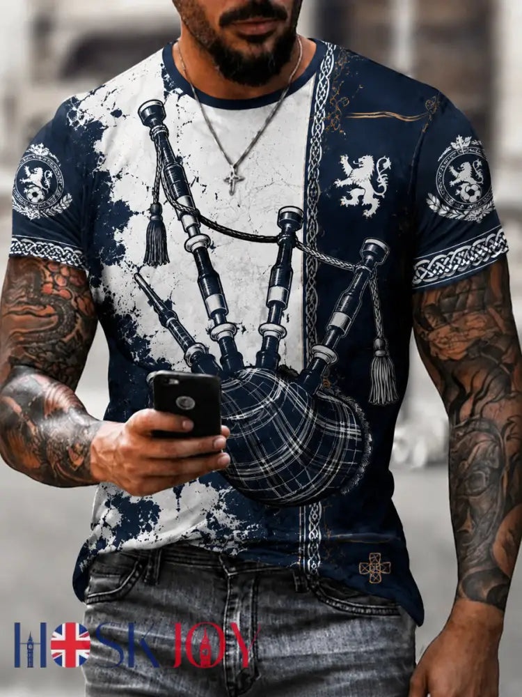 Men’s UK Football Lover Scotland Printed short sleeves t-shirt - As picture / S