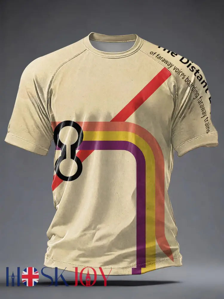 Men’s UK Mods Music Lover short sleeve t-shirt - Khaki / S