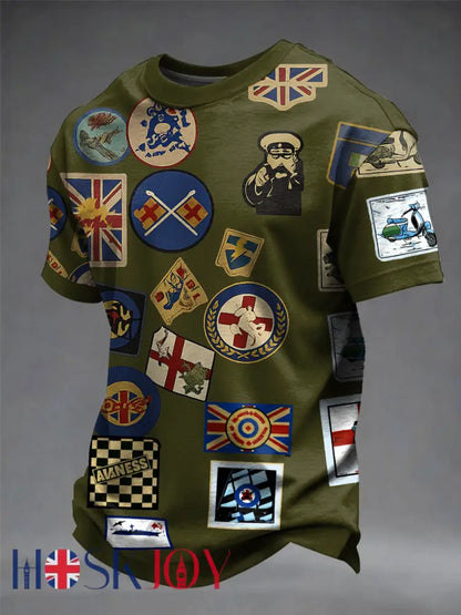 Men’s UK Mods Music Lover short sleeves t-shirt - Army Green / S