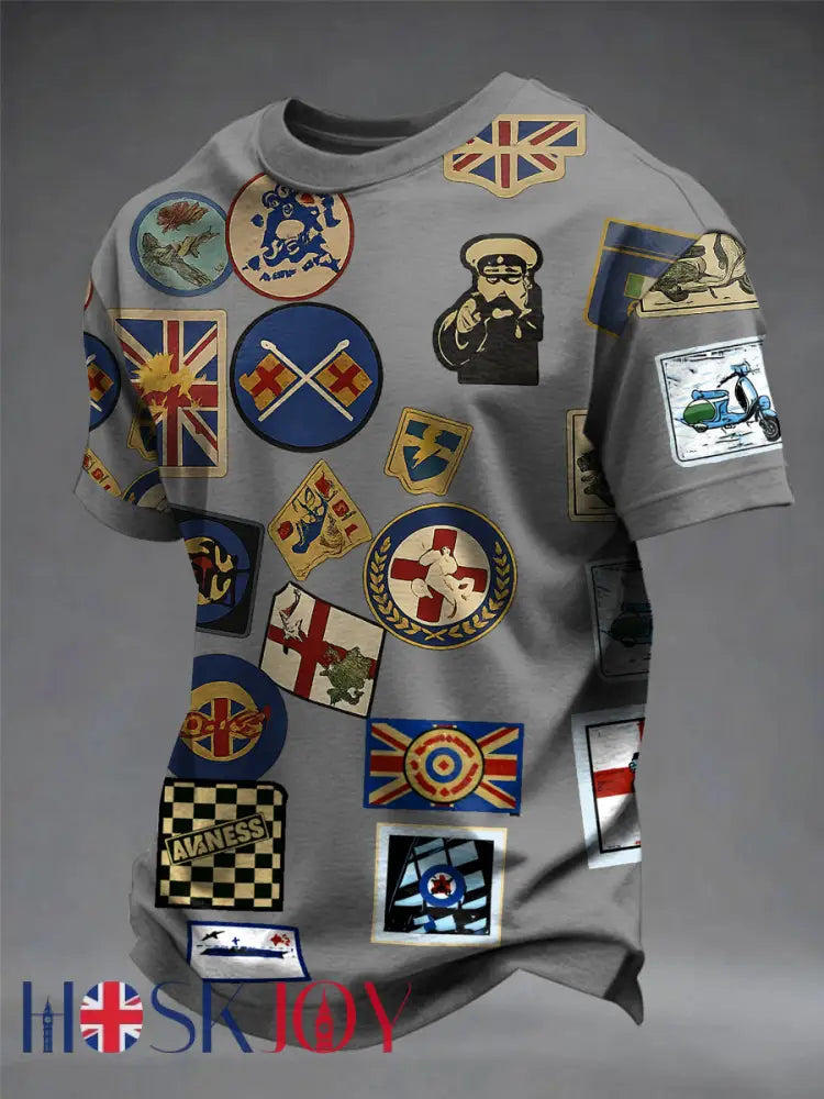 Men’s UK Mods Music Lover short sleeves t-shirt - Gray / S