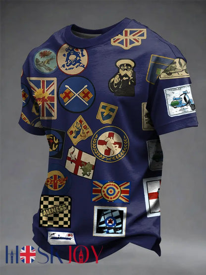 Men’s UK Mods Music Lover short sleeves t-shirt - Navy Blue / S