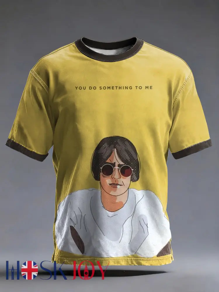 Men’s UK Mods Music Lover short sleeves t-shirt - Yellow / S