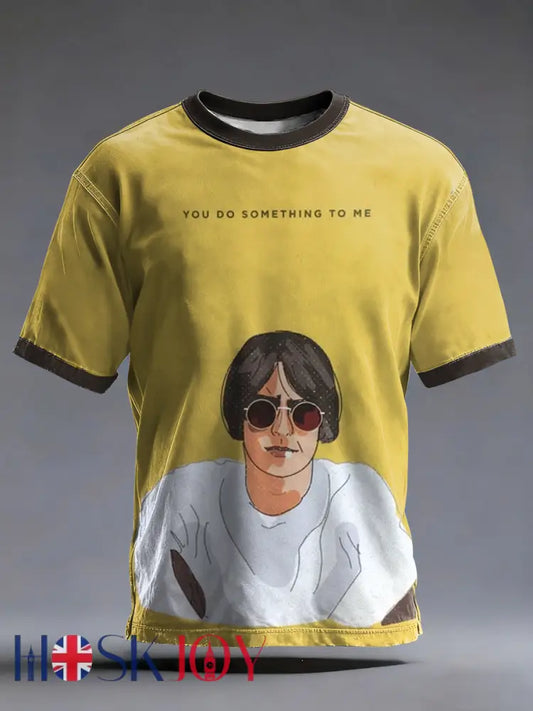 Men’s UK Mods Music Lover short sleeves t-shirt - Yellow / S