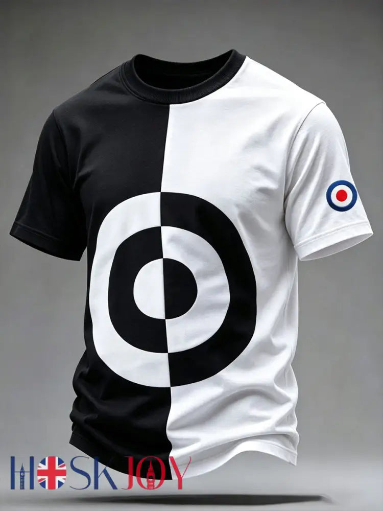 Men’s UK Music Lover Mods Culture Printed T-shirt - As picture / S