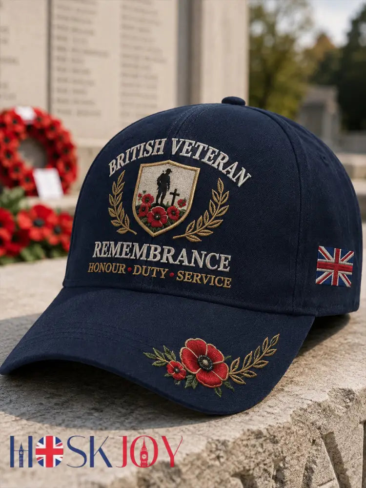 Men’s Vintage-Style Hat With Veteran Commemorative Print - A / ONE