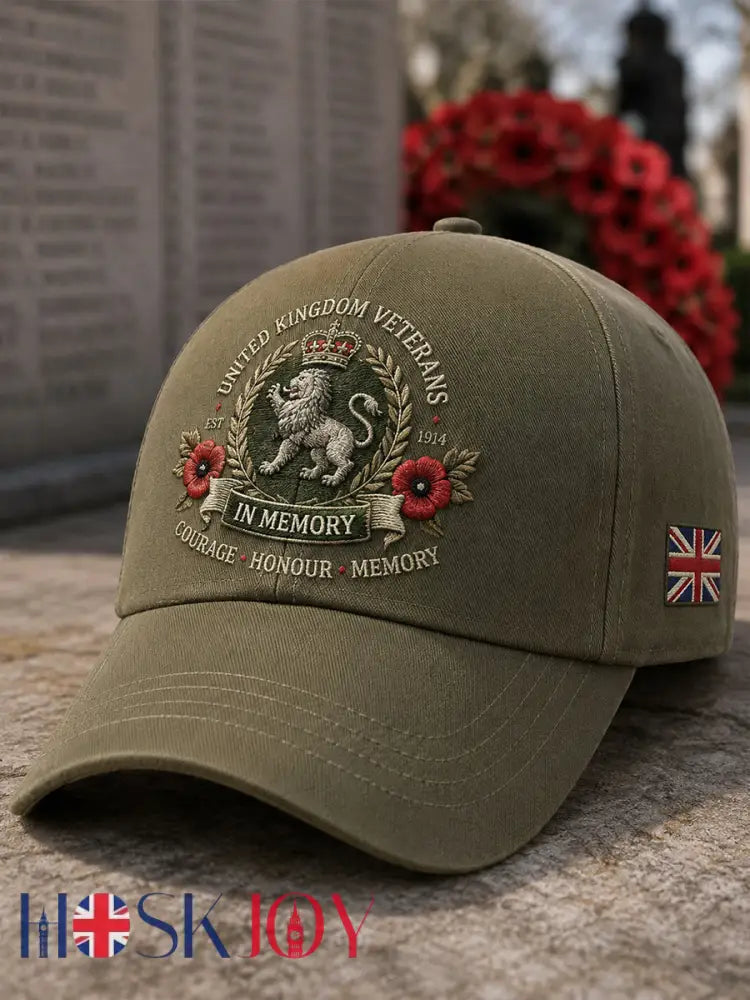 Men’s Vintage-Style Hat With Veteran Commemorative Print - A / ONE