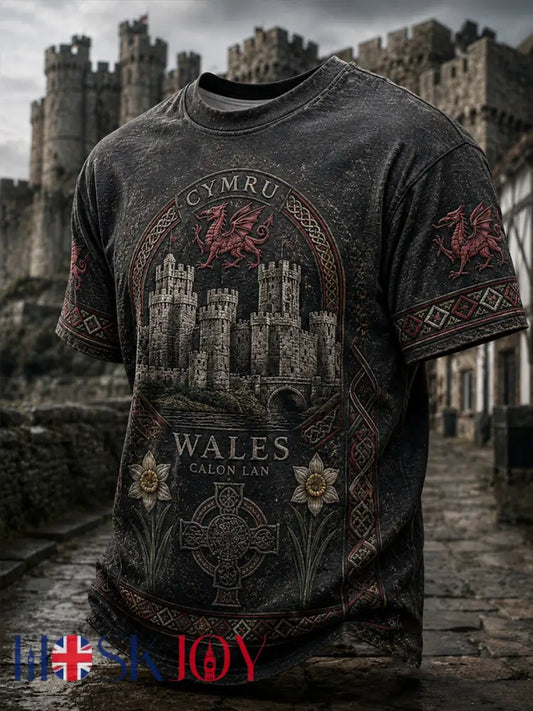 Men’s Wales Heritage Design T-shirt - As picture / S